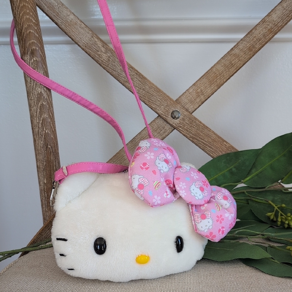 Hello Kitty Plush Bag with Pink Accents